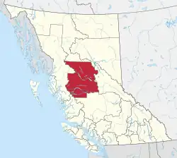 Location in British Columbia