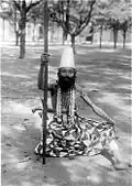 Susuhunan jester participating in the Garebeg Moeloed procession, Java (Indonesia), c. 1920s