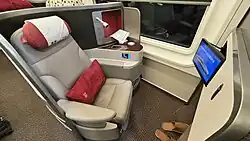 Business Class Seats Located on the CR400AF-Z Smart Trainset
