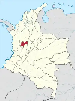 Caldas shown in red