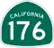 State Route 176 marker