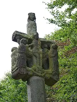 The calvary of Langouérat, in Kermoroc'h