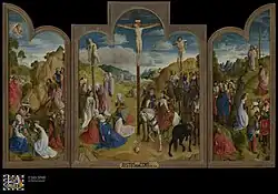 Calvary Triptych by Justus van Gent