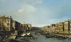The Grand Canal looking south-west from the Rialto to Ca’ Foscari