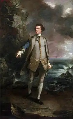 Captain the Honourable Augustus Keppel in the pose of the Apollo Belvedere (1753)