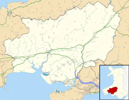 Llanboidy is located in Carmarthenshire