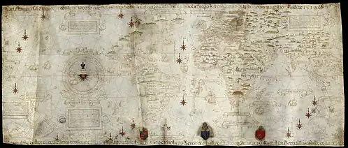 Made in 1529, the Diogo Ribeiro map was the first to show the Pacific at about its proper size