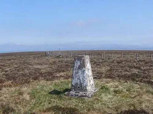 Carter Bar trig stone (Triangulation station)