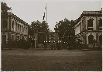 French soldiers stationed at a barrack in Saigon in 1930.