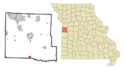 Location of Archie, Missouri