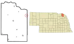 Location of Obert, Nebraska