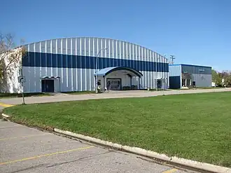 Centennial Arena and adjacent Curling Rink in Winkler, Manitoba.