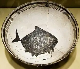 Ceramic Bowl Fish, Mimbres, c. 1050–1150