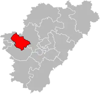 Situation of the canton of Jarnac in the department of Charente