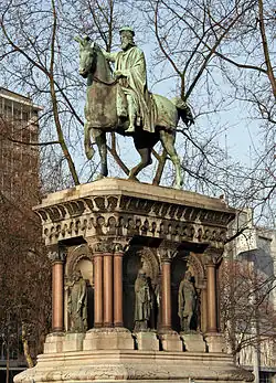 Statue of Charlemagne in Liège, by Louis Jehotte, 1867