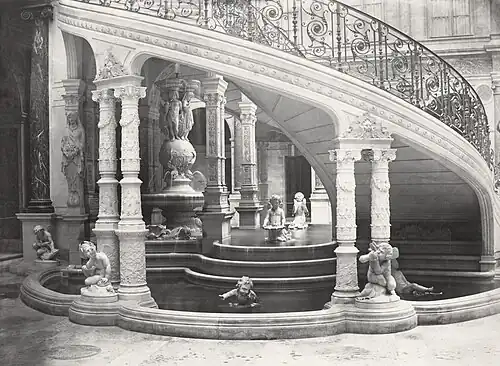 Detail of the old staircase, c. 1853
