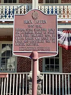 Brick Tavern listed on the NRHP