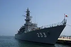 JS Chikuma at Ōarai on 12 July 2015.