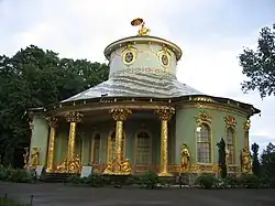 The Chinese House, a chinoiserie garden pavilion in Sanssouci Park, from Potsdam (Germany)