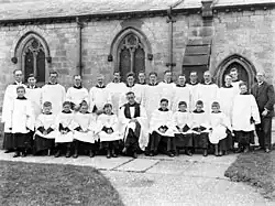 The choir at the church in the early 20th century