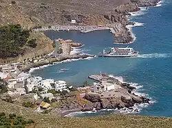 Modern day view of the Hóra Sfakíon cove