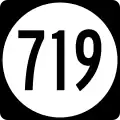 State Route 719 marker