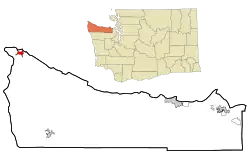Location of Neah Bay, Washington