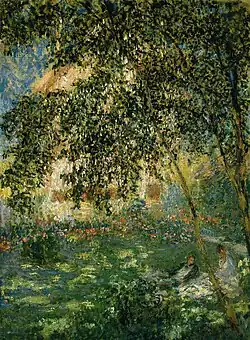 Claude Monet: Le repos dans le jardin, Argenteuil