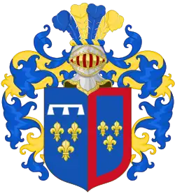 Coat of arms after the royal title and decorations were stripped 1924-1945