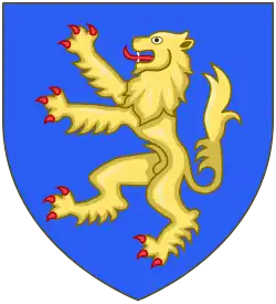 Arms of the House of Brienne, rulers of the lordship from 1309 to 1356 of Argos and Nauplia