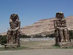 The colossi of Memnon