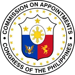 Seal of the Commission on Appointments