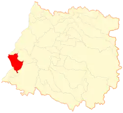 Localizacion de la comuna de Chanco en la Región del Maule