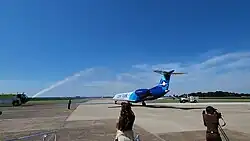 Contour Airlines inaugural flight from Owensboro to Chicago O'Hare on August 1st, 2023