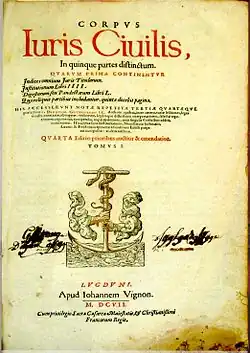 Image 1Corpus Iuris Civilis, 1607 (from Judiciary)