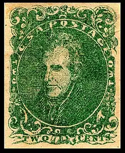 Andrew Jackson 2 cent, 1862