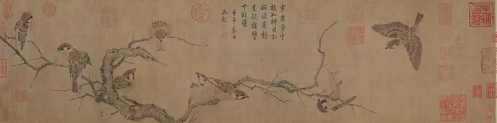 Wintry Sparrows by Cui Bai