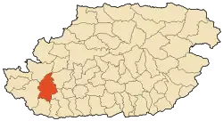 Location of Aïn Zaouia in the Tizi Ouzou Province