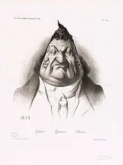 Past, Present, Future, published in La Caricature (1834), lithograph, 19,6 x 21&nbsp;cm.