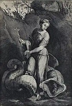 Engraving from Teniers' catalog by Jan van Troyen, 1673