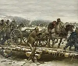 La traversée de la Bérézina en 1812, Jan Hoynck van Papendrecht