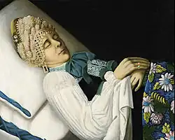 Deathbed portrait of Toropets, by anonymous 19th-century Russian painter