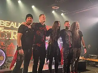 Delain in Montreal 2025; (L–R): Sander Zoer, Martijn Westerholt, Diana Leah, Ronald Landa, Ludovico Cioffi.
