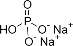 Structural formula of disodium phosphate