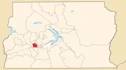 Location of Arniquiera in the Federal District