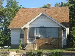 Bloomington, Indiana, house built in 1931 in the Minimal Traditional style.