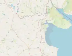 Map image of geographic area of Dundalk F.C. core support