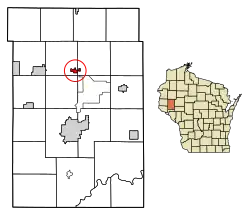 Location of Wheeler in Dunn County, Wisconsin