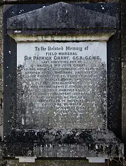 Memorial to Field Marshal Sir Patrick Grant