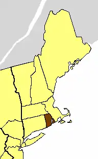 Location of the Diocese of Rhode Island